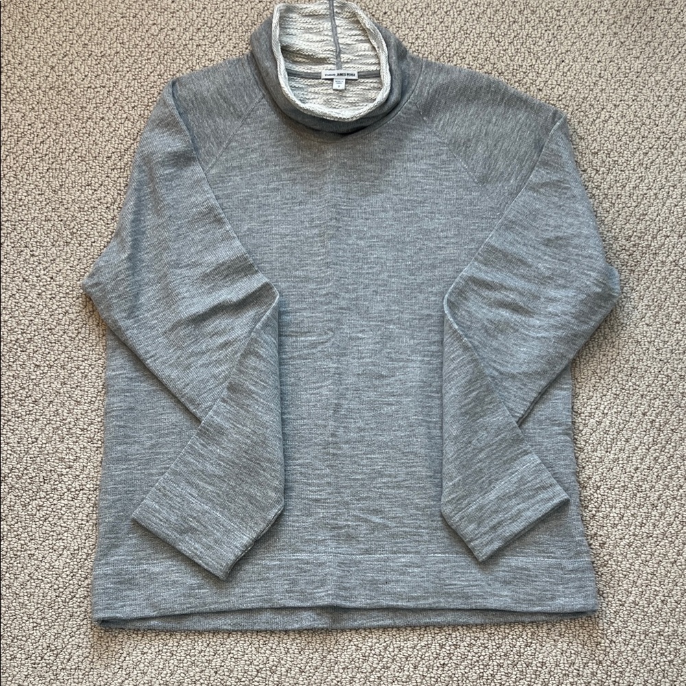 James Perse Men’s Gray Turtleneck Sweatshirt - Size 2